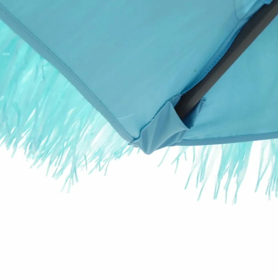 MAISON EXCLUSIVE - Parasol de jardin avec mât en acier bleu 290x290x238 cm