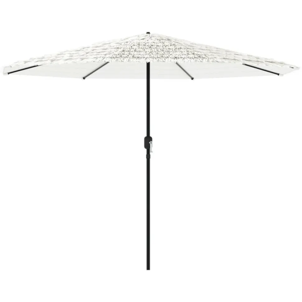 MAISON EXCLUSIVE - Parasol de jardin avec mât en acier blanc 324x324x247 cm