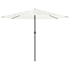 MAISON EXCLUSIVE - Parasol de jardin avec mât en acier blanc 324x324x247 cm