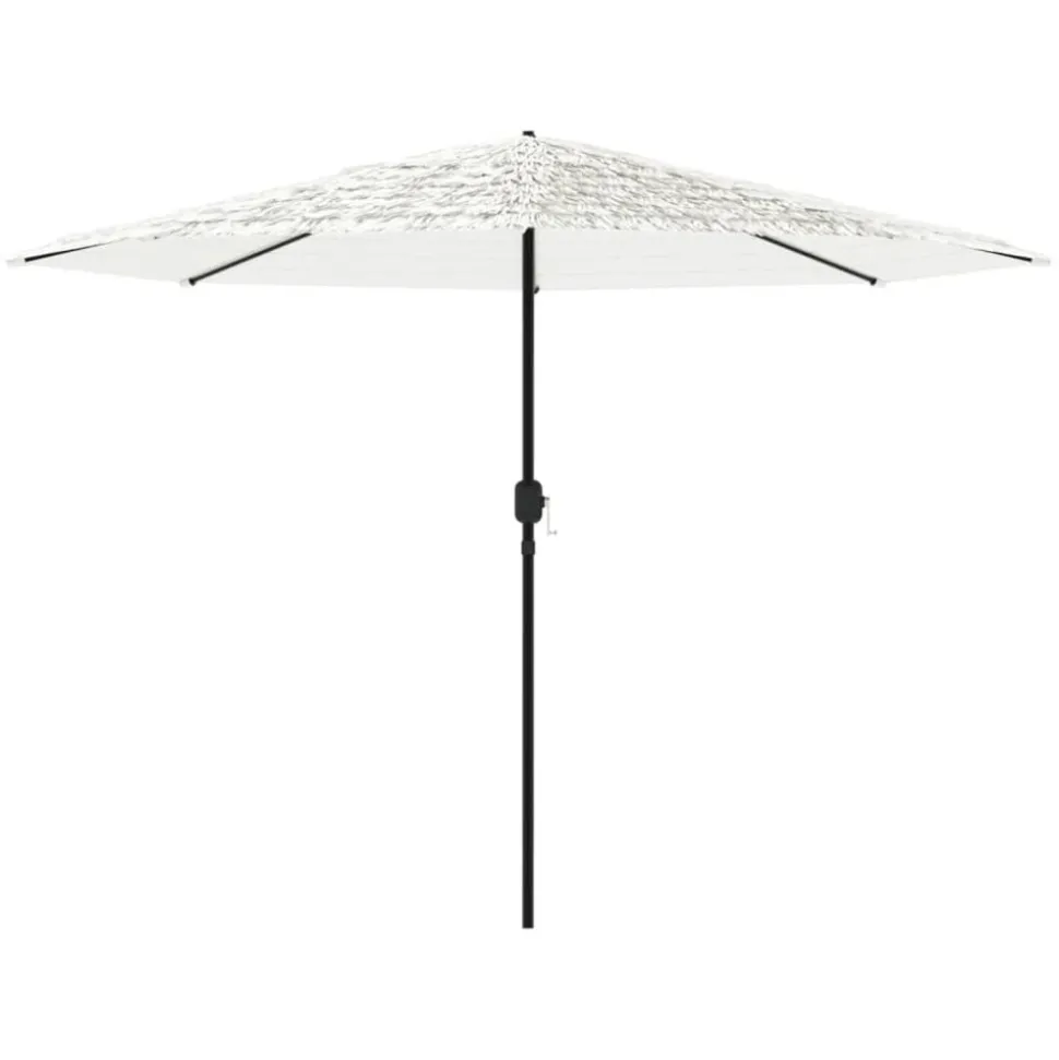 MAISON EXCLUSIVE - Parasol de jardin avec mât en acier blanc 324x324x247 cm