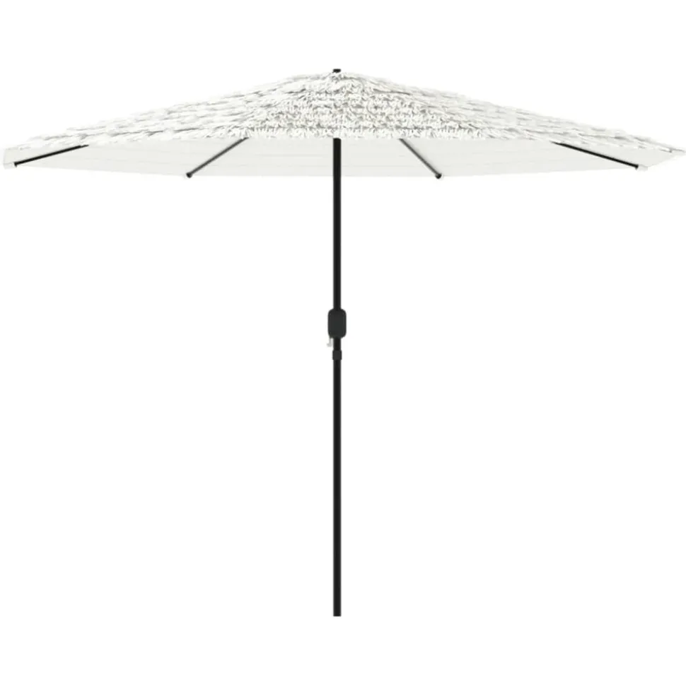 MAISON EXCLUSIVE - Parasol de jardin avec mât en acier blanc 324x324x247 cm