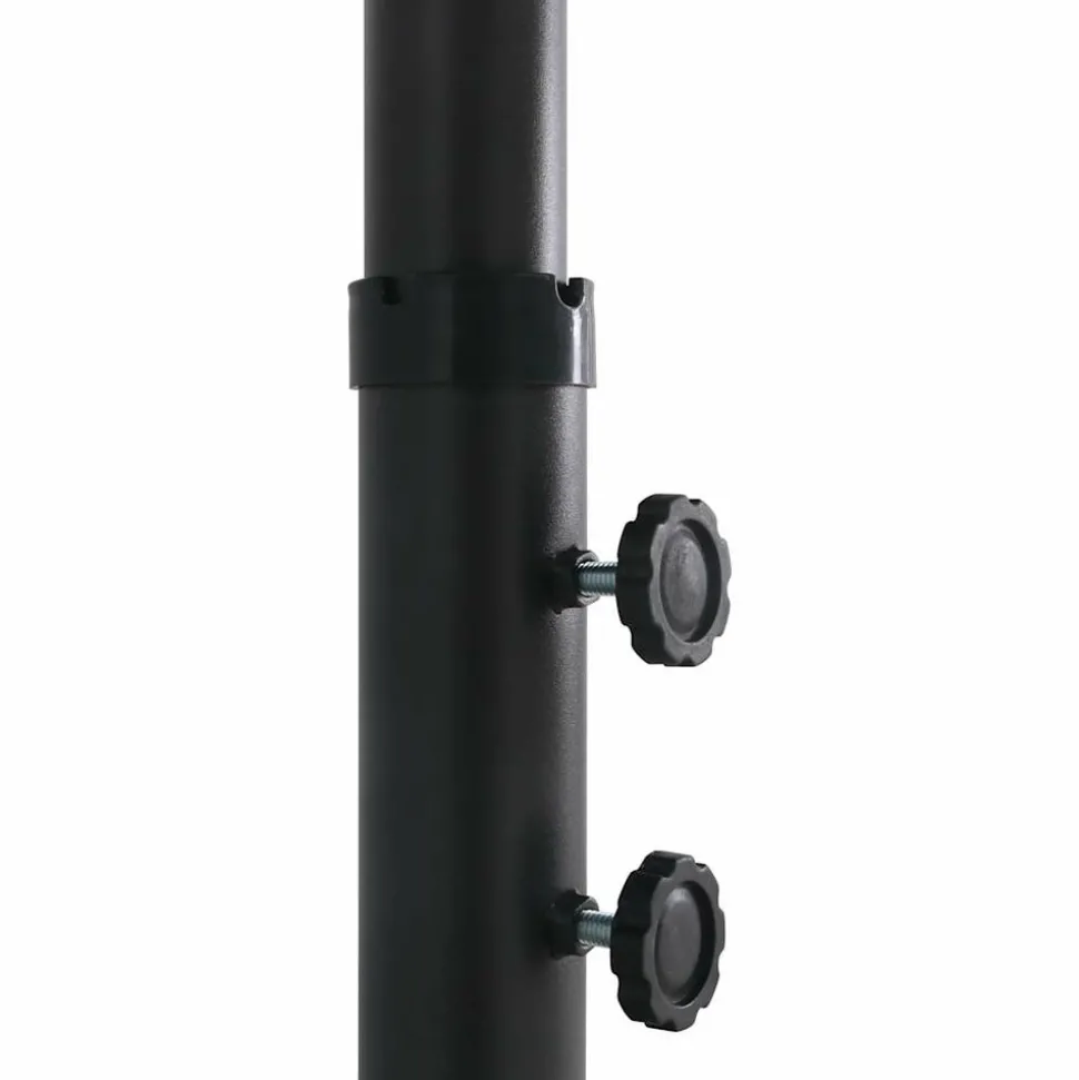 MAISON EXCLUSIVE - Parasol d'extérieur et poteau en aluminium 460x270 cm noir