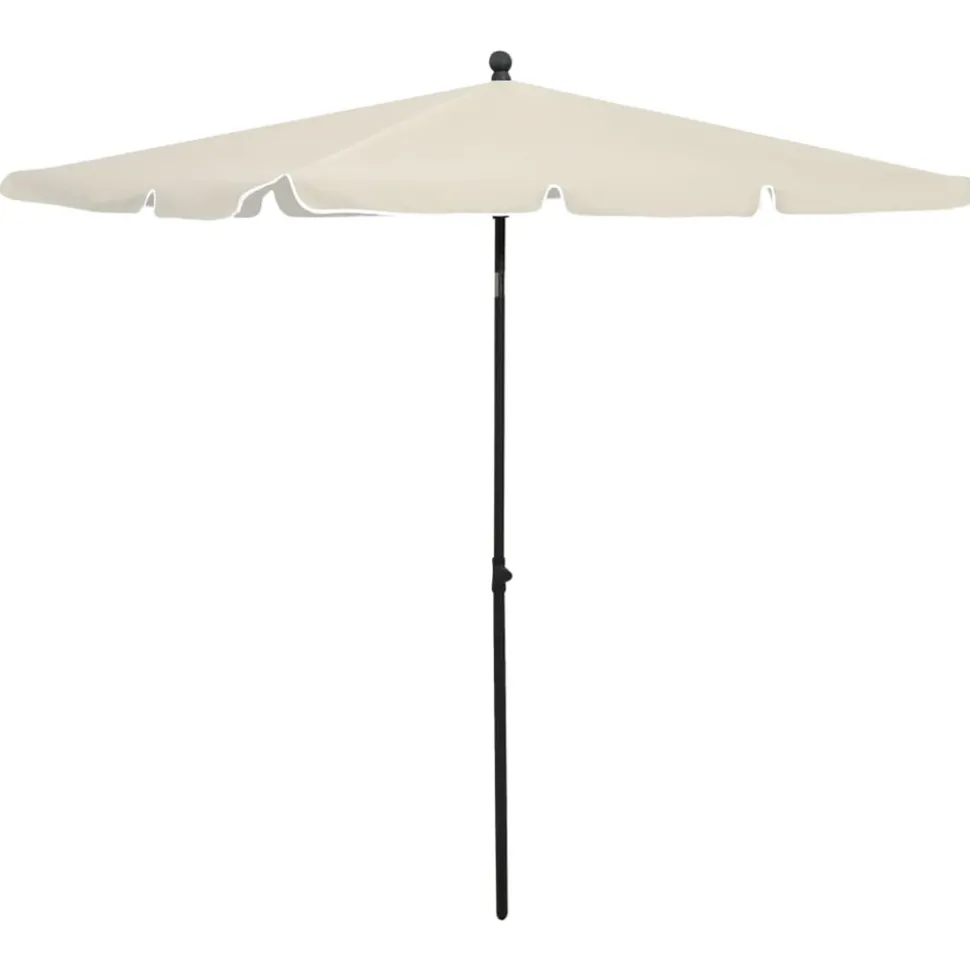 MAISON EXCLUSIVE - Parasol de jardin avec mât 210x140 cm sable