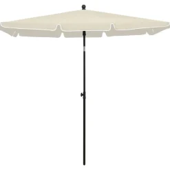 MAISON EXCLUSIVE - Parasol de jardin avec mât 210x140 cm sable