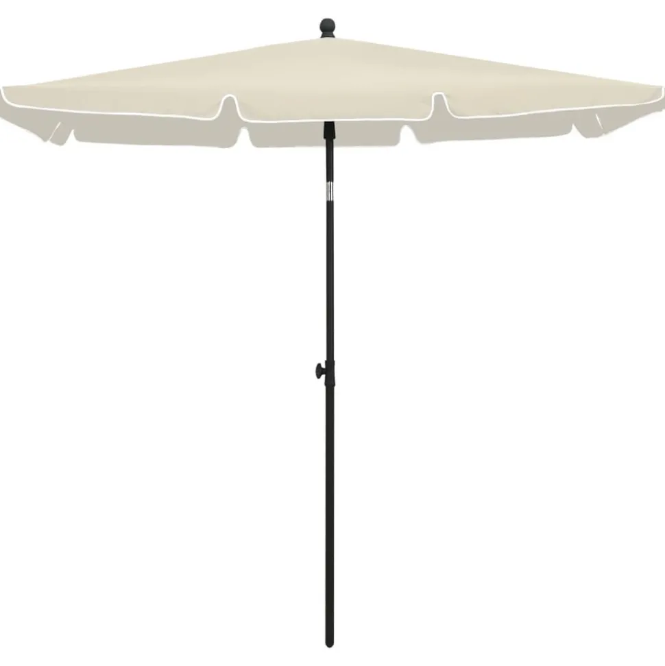 MAISON EXCLUSIVE - Parasol de jardin avec mât 210x140 cm sable