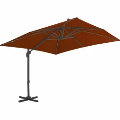 MAISON EXCLUSIVE - Parasol de jardin en porte-à-faux avec mât en aluminium