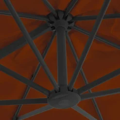 MAISON EXCLUSIVE - Parasol de jardin en porte-à-faux avec mât en aluminium