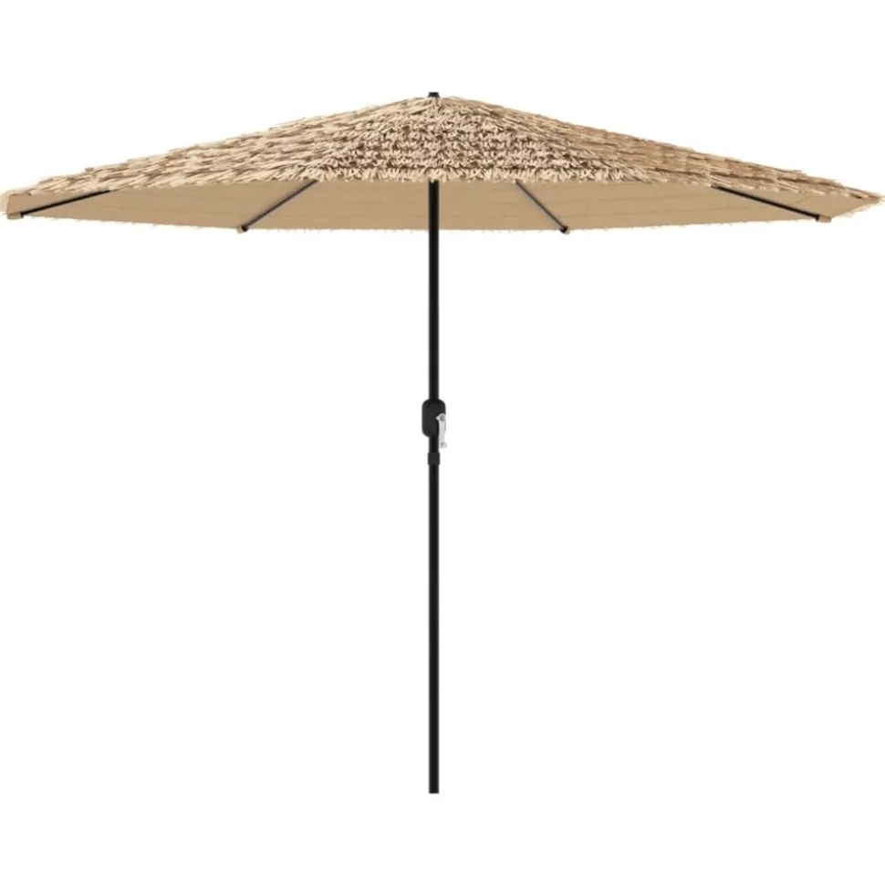 MAISON EXCLUSIVE - Parasol de jardin avec mât en acier marron 388x388x248 cm