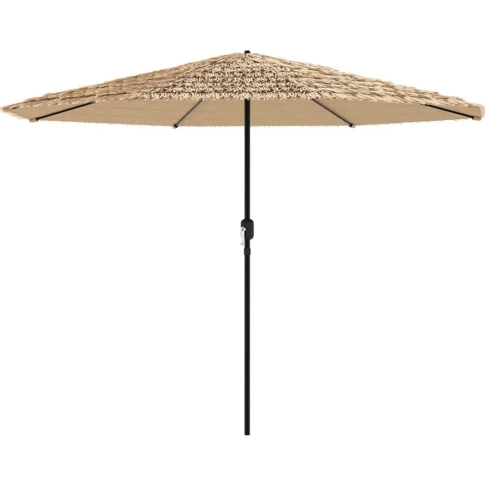 MAISON EXCLUSIVE - Parasol de jardin avec mât en acier marron 388x388x248 cm