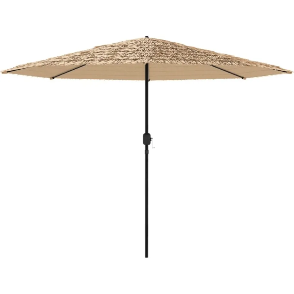 MAISON EXCLUSIVE - Parasol de jardin avec mât en acier marron 388x388x248 cm