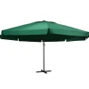 MAISON EXCLUSIVE - Parasol de jardin avec mât en aluminium 600 cm vert
