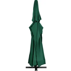 MAISON EXCLUSIVE - Parasol de jardin avec mât en aluminium 600 cm vert