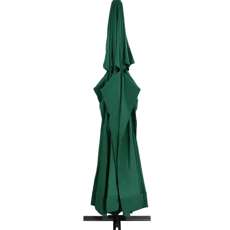 MAISON EXCLUSIVE - Parasol de jardin avec mât en aluminium 600 cm vert