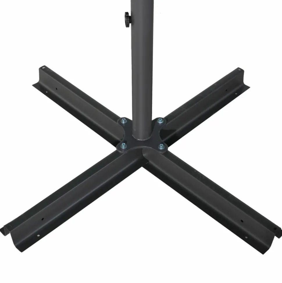 MAISON EXCLUSIVE - Parasol de jardin avec mât en aluminium 600 cm vert