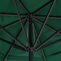 MAISON EXCLUSIVE - Parasol de jardin avec mât en aluminium 600 cm vert