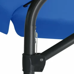 MAISON EXCLUSIVE - Parasol de jardin avec mât en acier 300 cm bleu azuré