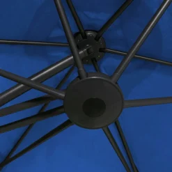 MAISON EXCLUSIVE - Parasol de jardin avec mât en acier 300 cm bleu azuré