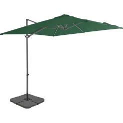 MAISON EXCLUSIVE - Parasol de jardin avec base portable vert