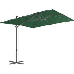 MAISON EXCLUSIVE - Parasol de jardin avec base portable vert