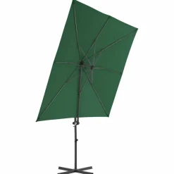 MAISON EXCLUSIVE - Parasol de jardin avec base portable vert