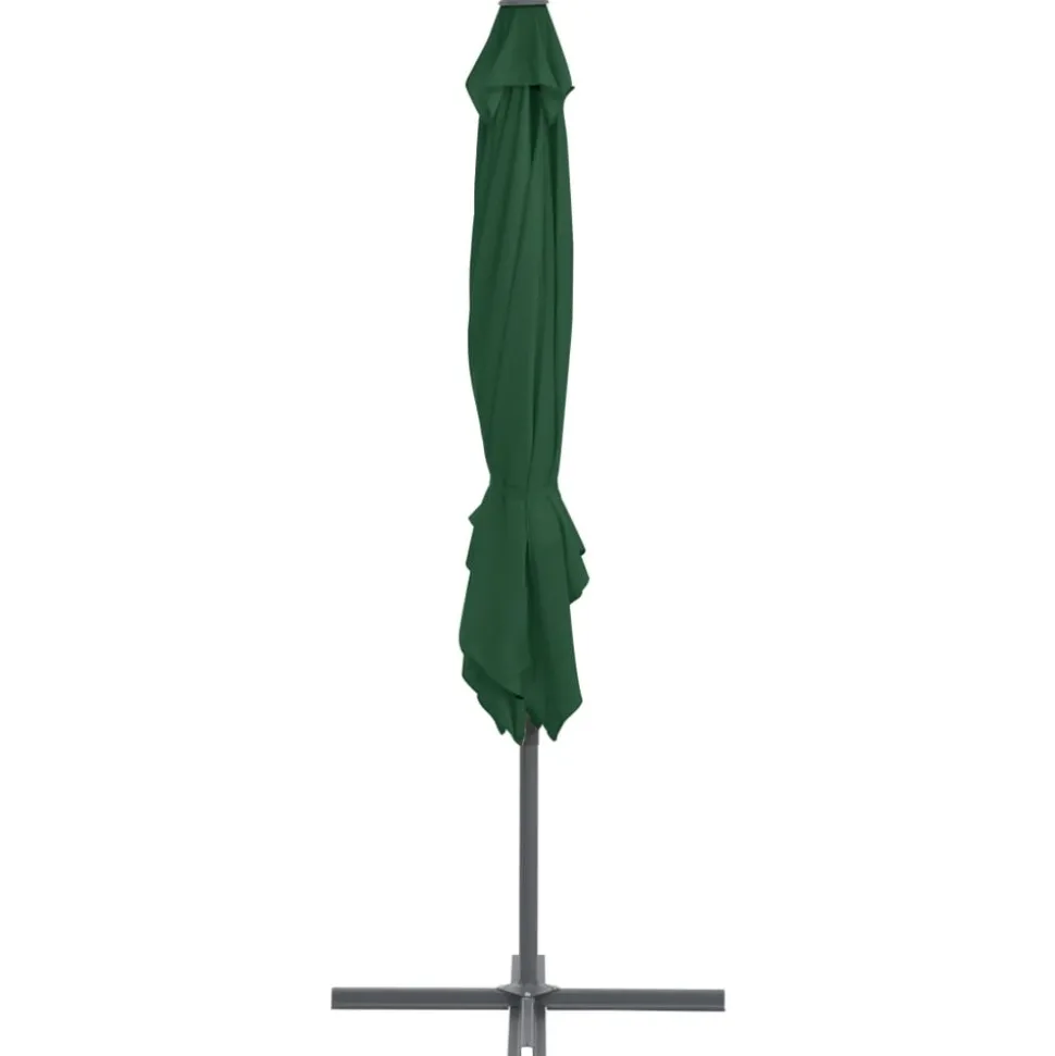 MAISON EXCLUSIVE - Parasol de jardin avec base portable vert