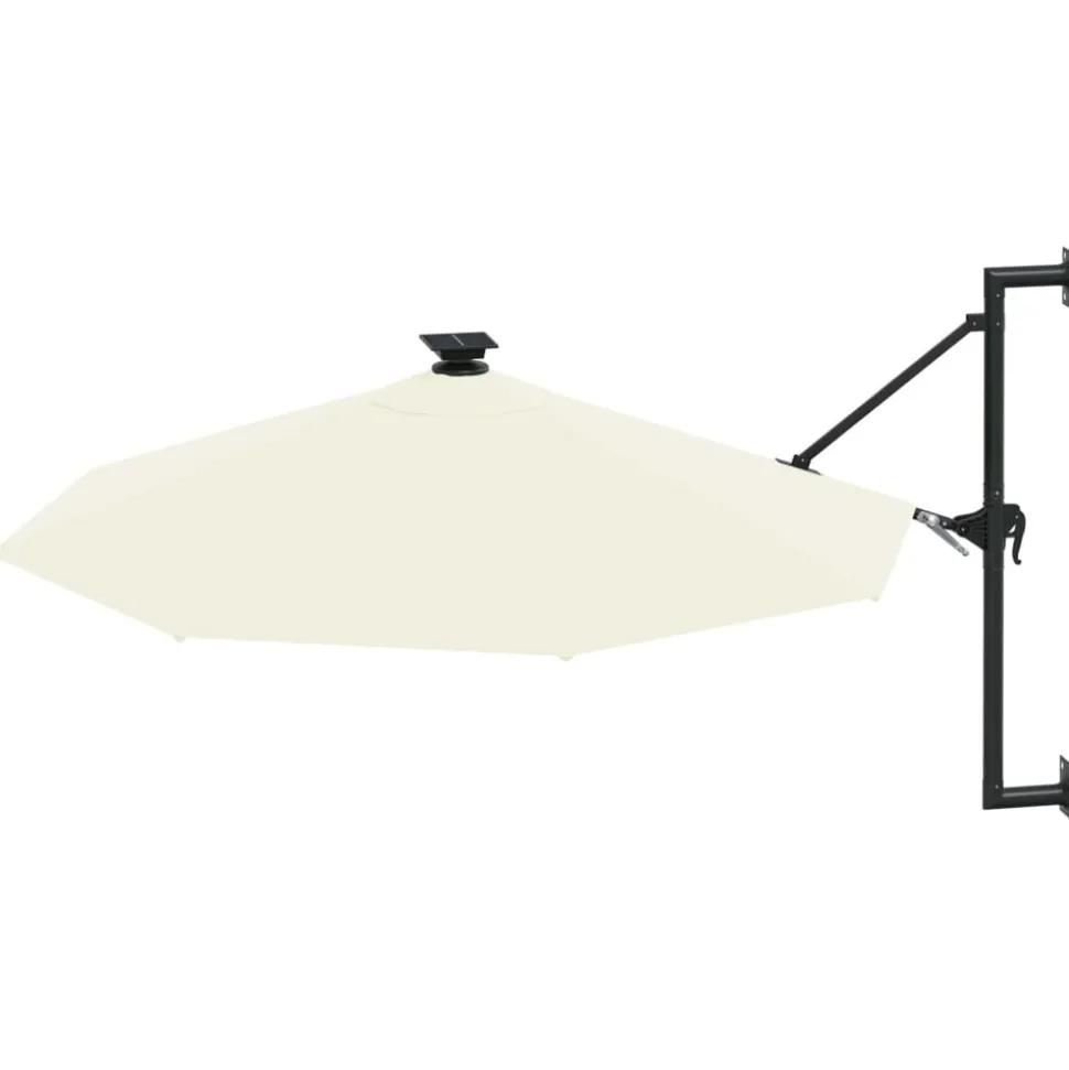 MAISON EXCLUSIVE - Parasol mural de jardin avec led 300 cm sable