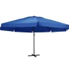 MAISON EXCLUSIVE - Parasol de jardin avec mât en aluminium 600 cm bleu azuré