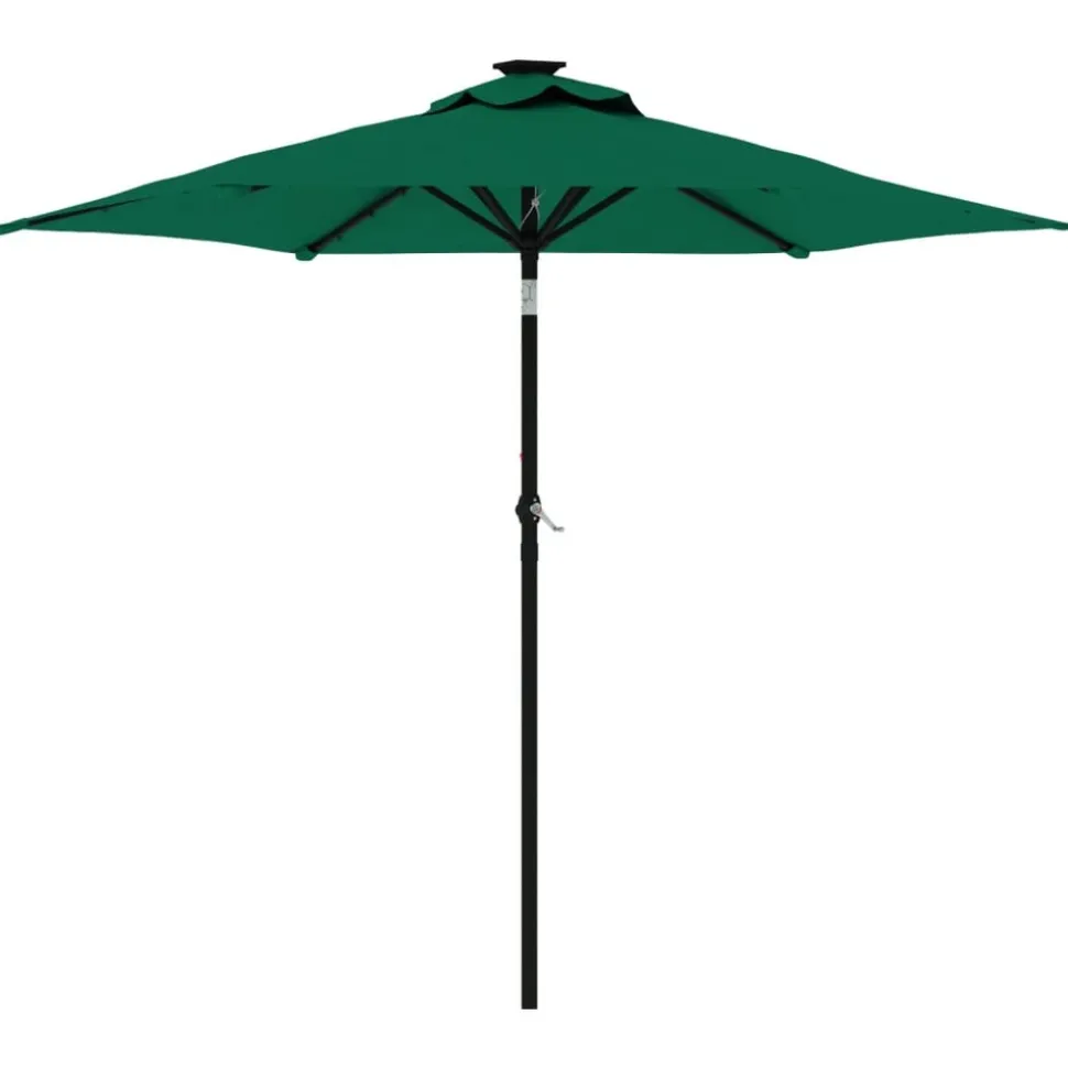 MAISON EXCLUSIVE - Parasol de jardin avec mât en acier vert 225x225x212 cm