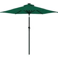 MAISON EXCLUSIVE - Parasol de jardin avec mât en acier vert 225x225x212 cm