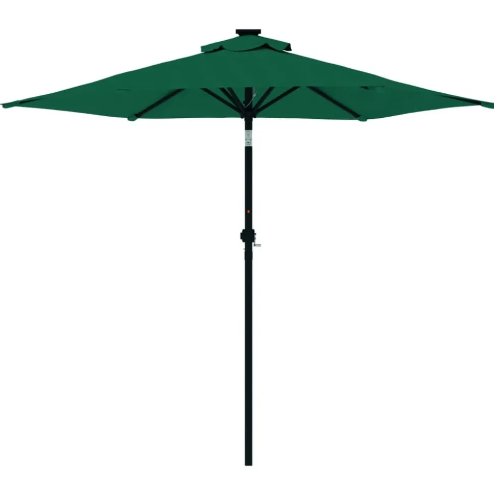 MAISON EXCLUSIVE - Parasol de jardin avec mât en acier vert 225x225x212 cm