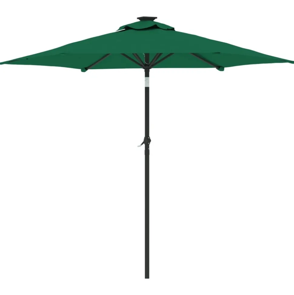 MAISON EXCLUSIVE - Parasol de jardin avec mât en acier vert 225x225x212 cm