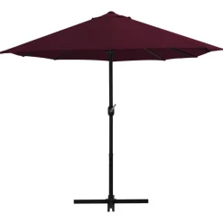 MAISON EXCLUSIVE - Parasol d'extérieur avec mât en aluminium rouge bordeaux