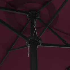MAISON EXCLUSIVE - Parasol d'extérieur avec mât en aluminium rouge bordeaux