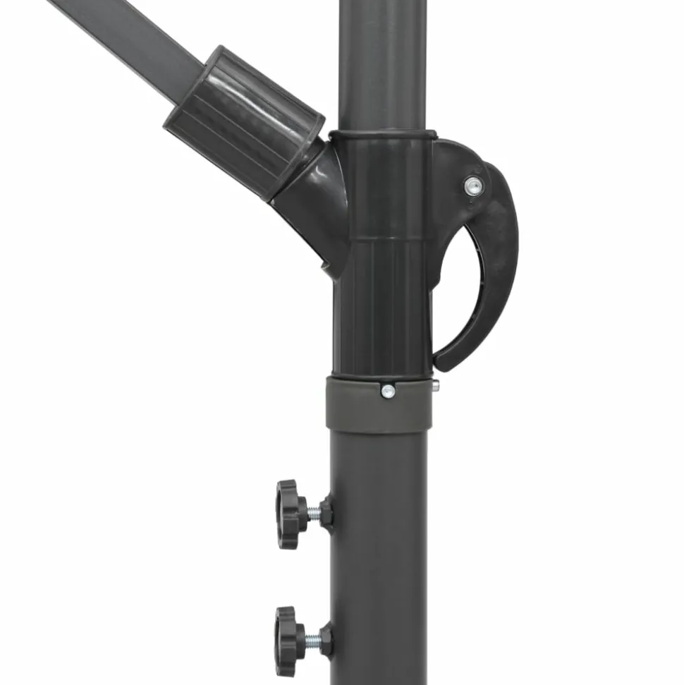 MAISON EXCLUSIVE - Parasol suspendu avec poteau terre cuite 3 m