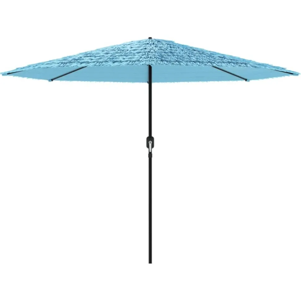 MAISON EXCLUSIVE - Parasol de jardin avec mât en acier bleu 388x388x248 cm