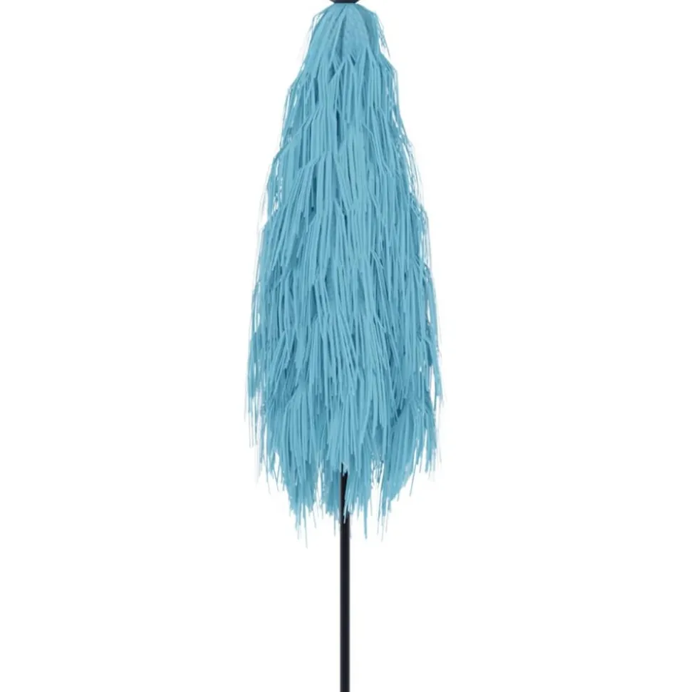 MAISON EXCLUSIVE - Parasol de jardin avec mât en acier bleu 388x388x248 cm