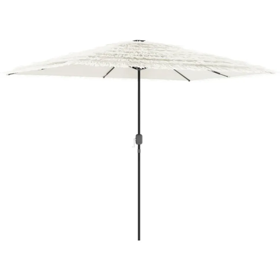 MAISON EXCLUSIVE - Parasol de jardin avec mât en acier blanc 300x200x250 cm