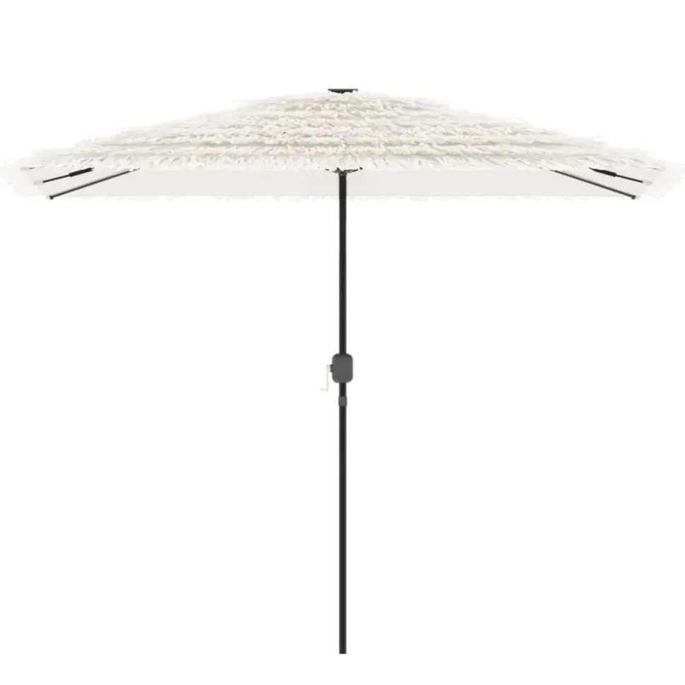 MAISON EXCLUSIVE - Parasol de jardin avec mât en acier blanc 300x200x250 cm