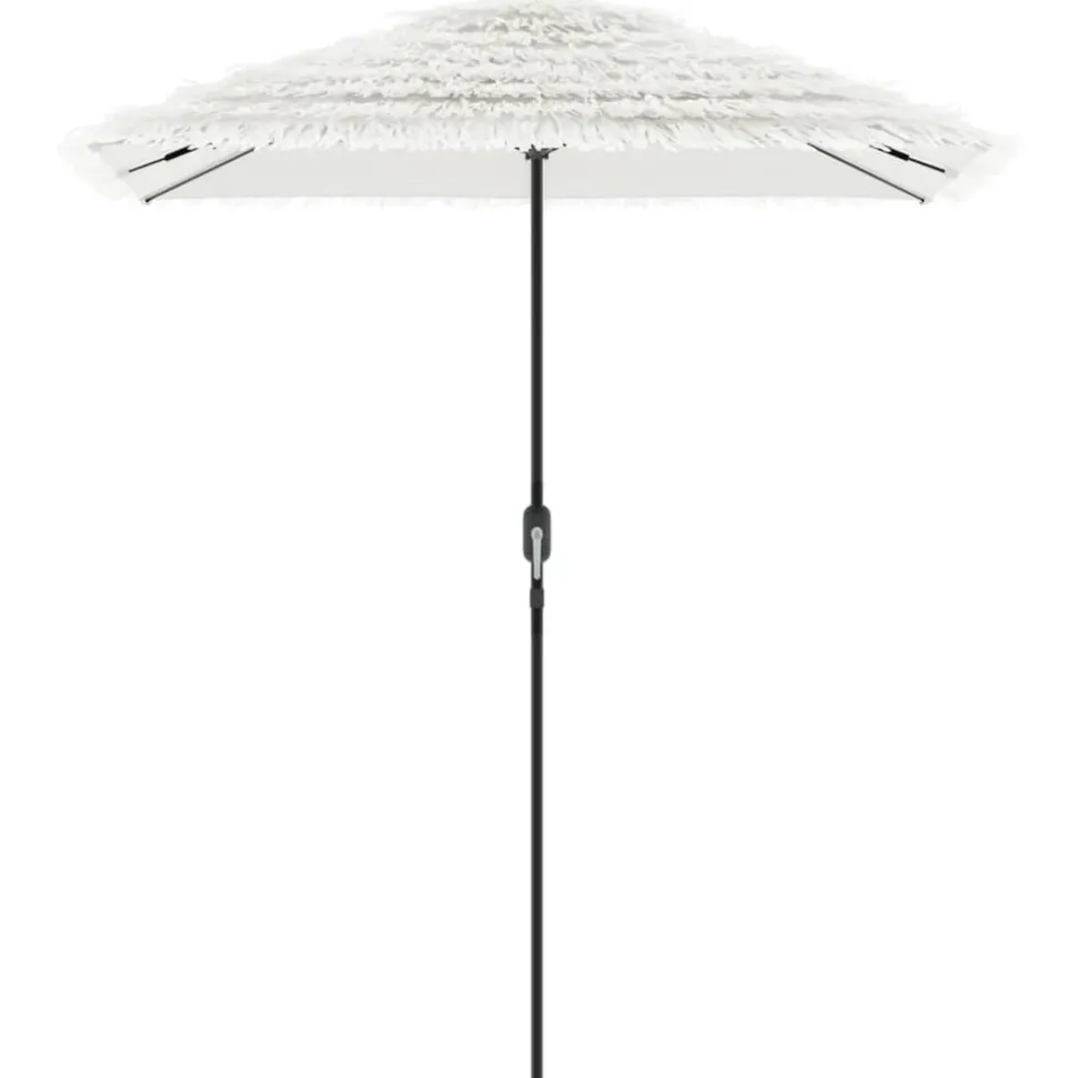 MAISON EXCLUSIVE - Parasol de jardin avec mât en acier blanc 300x200x250 cm