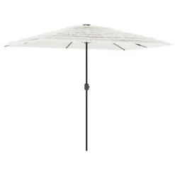 MAISON EXCLUSIVE - Parasol de jardin avec mât en acier blanc 300x200x250 cm