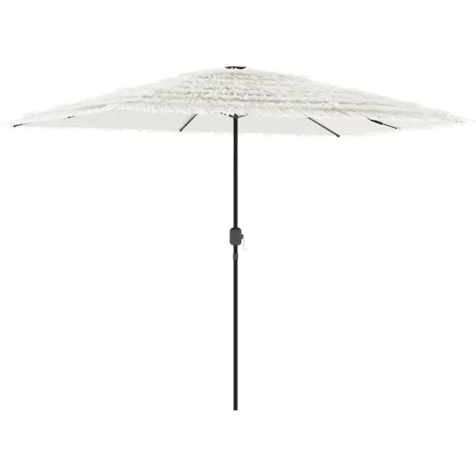 MAISON EXCLUSIVE - Parasol de jardin avec mât en acier blanc 300x200x250 cm