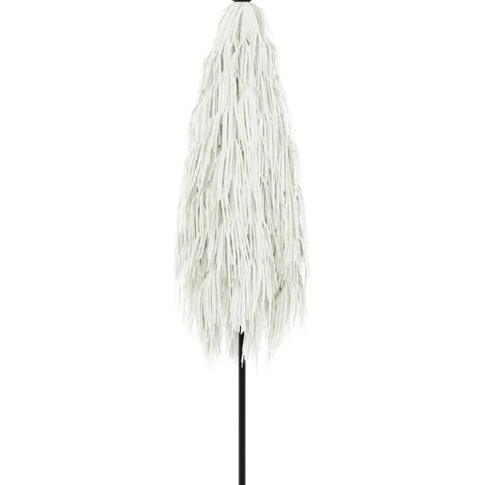 MAISON EXCLUSIVE - Parasol de jardin avec mât en acier blanc 300x200x250 cm