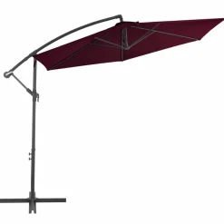 MAISON EXCLUSIVE - Parasol de jardin en porte-à-faux avec mât en aluminium