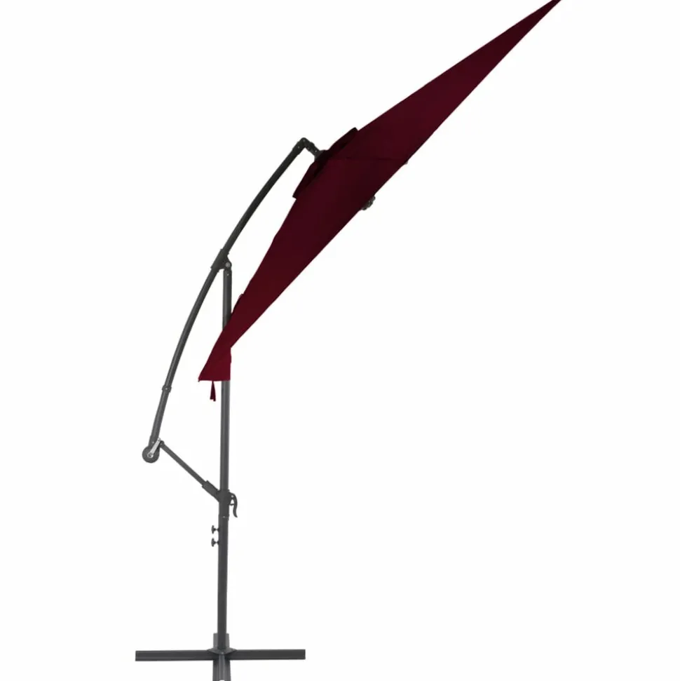 MAISON EXCLUSIVE - Parasol de jardin en porte-à-faux avec mât en aluminium