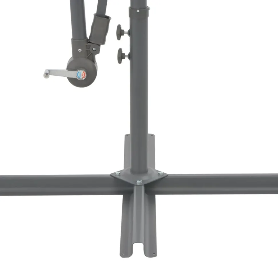 MAISON EXCLUSIVE - Parasol de jardin en porte-à-faux avec mât en aluminium