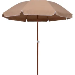 MAISON EXCLUSIVE - Parasol de jardin avec mât en acier 240 cm taupe