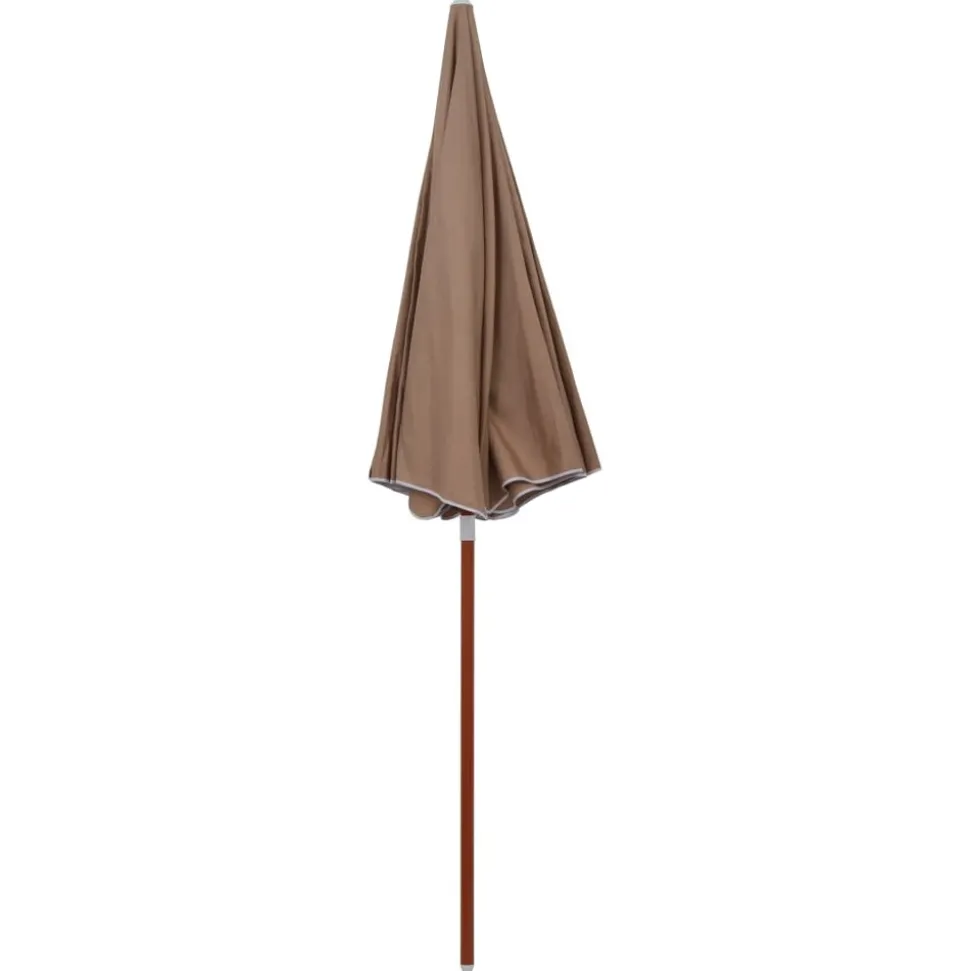 MAISON EXCLUSIVE - Parasol de jardin avec mât en acier 240 cm taupe
