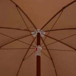 MAISON EXCLUSIVE - Parasol de jardin avec mât en acier 240 cm taupe