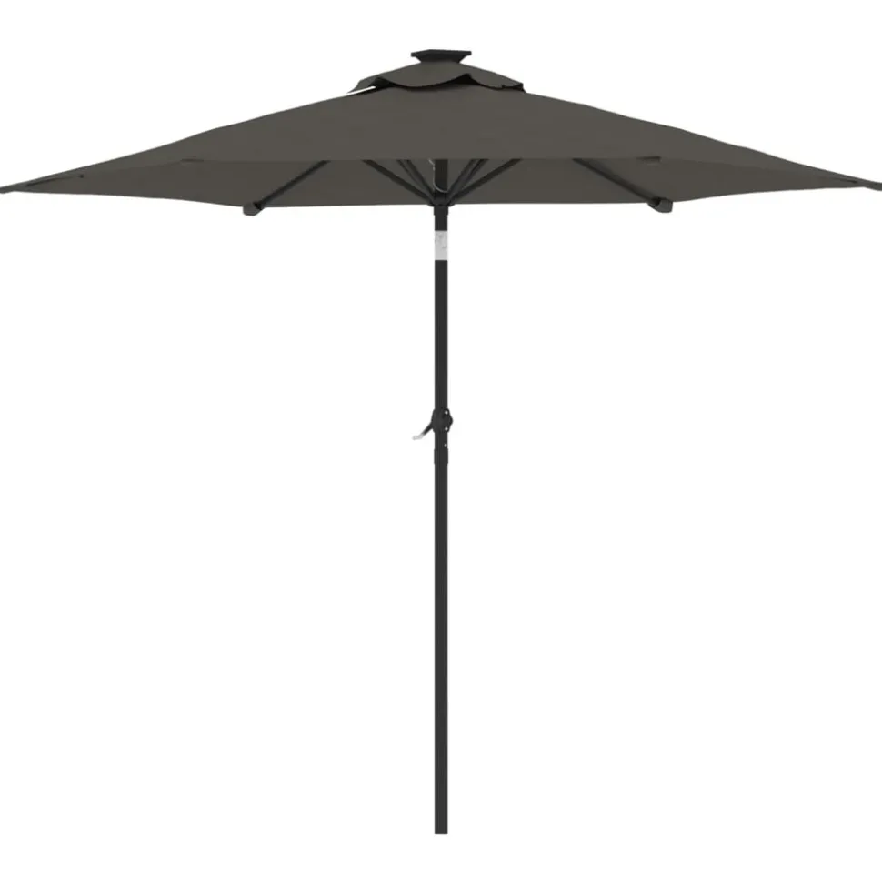 MAISON EXCLUSIVE - Parasol de jardin avec mât en acier anthracite 225x225x212 cm