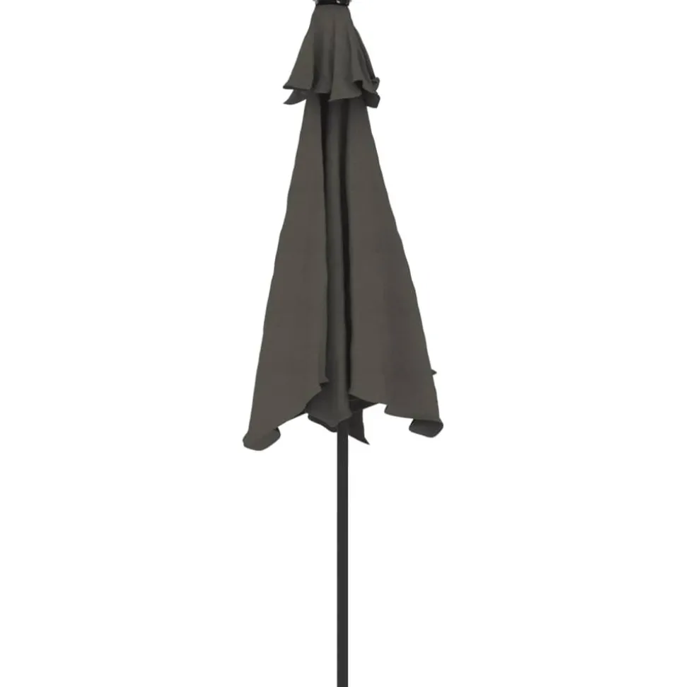 MAISON EXCLUSIVE - Parasol de jardin avec mât en acier anthracite 225x225x212 cm